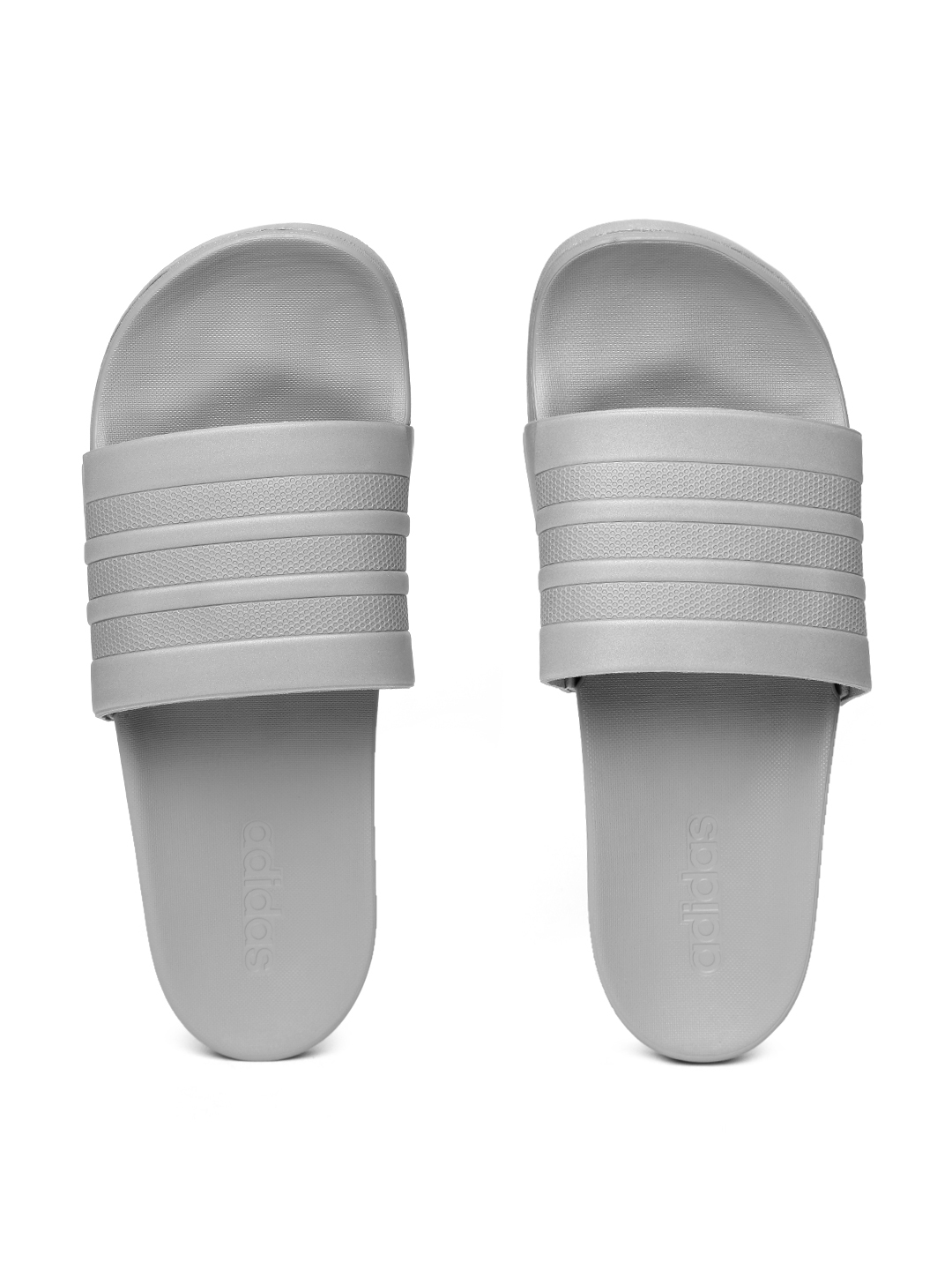 Buy ADIDAS Men Grey Adilette Comfort Solid Sliders - Flip Flops for Men ...