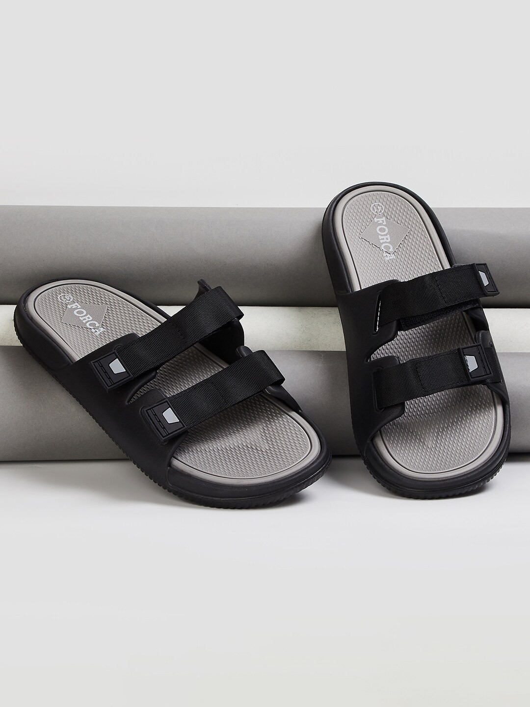 Buy Forca Men Textured Sliders Flip Flops for Men 24120208 Myntra