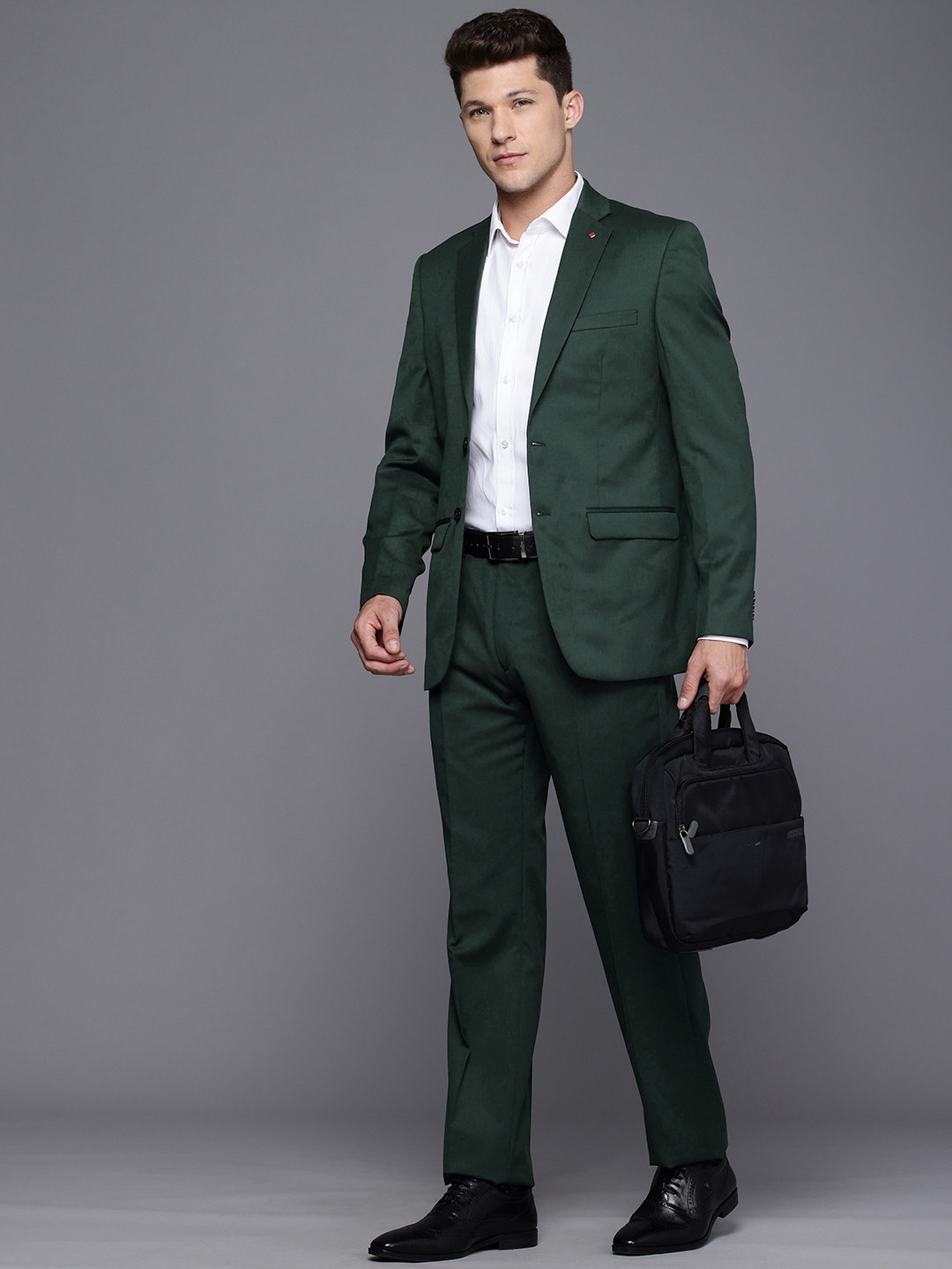 Raymond Men Checked Single Breasted Two Piece Formal Suit