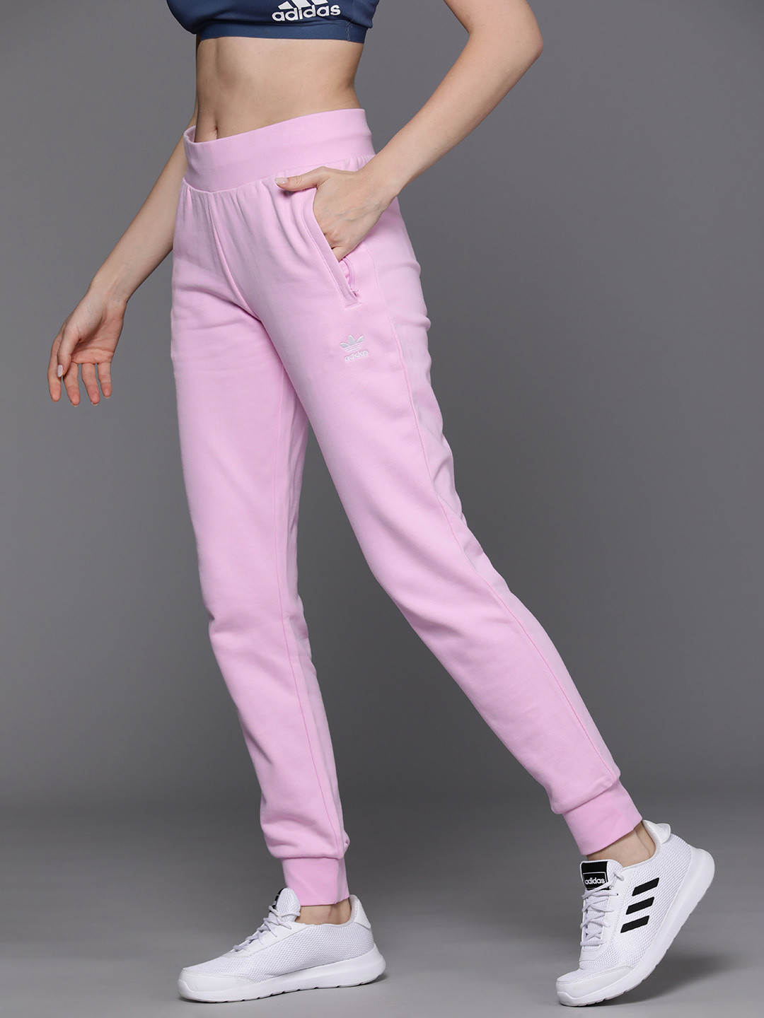 Buy ADIDAS Originals Women Essentials Slim Pure Cotton Joggers Track