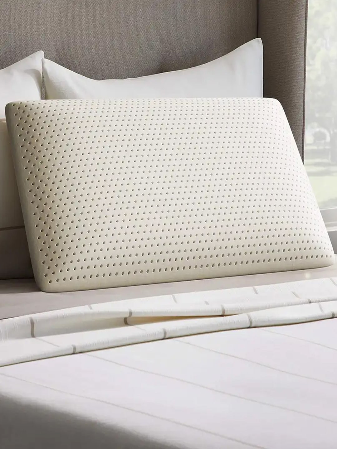 Buy AVI White Pincore Breathable Latex Foam Therapedic Pillow Pillows