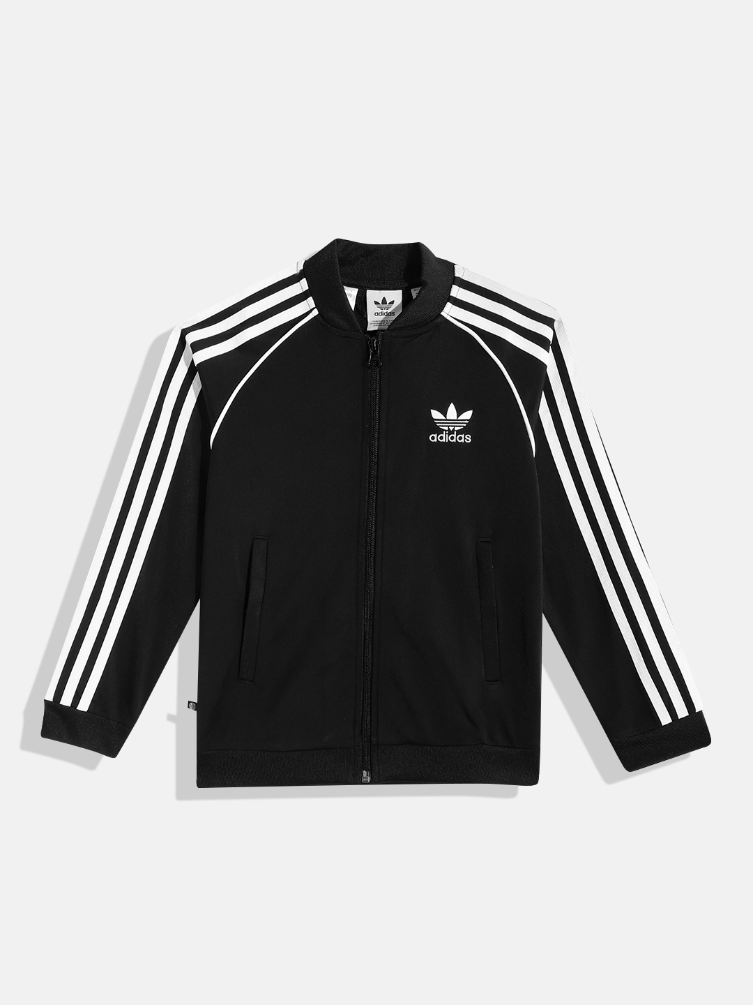 Buy ADIDAS Girls Striped ADICOLOR SST TRACK Sporty Jacket With ...