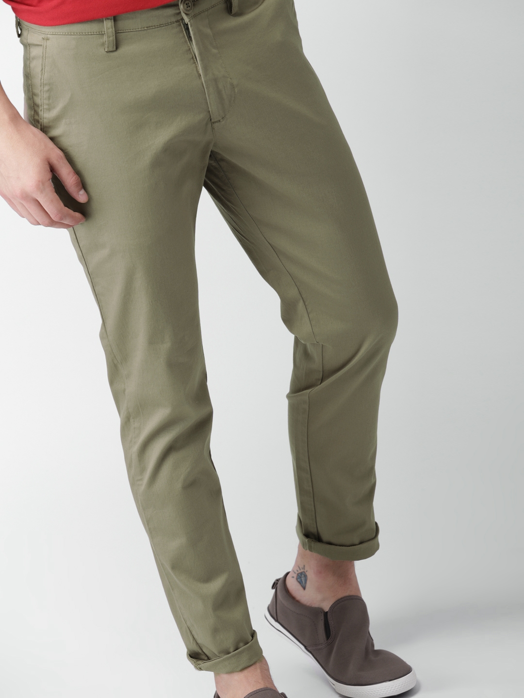 olive green chinos mens