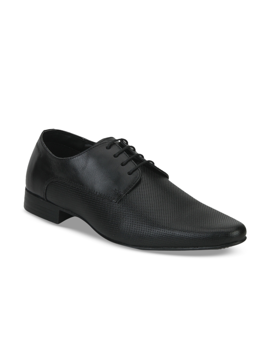 red tape black derby formal shoes