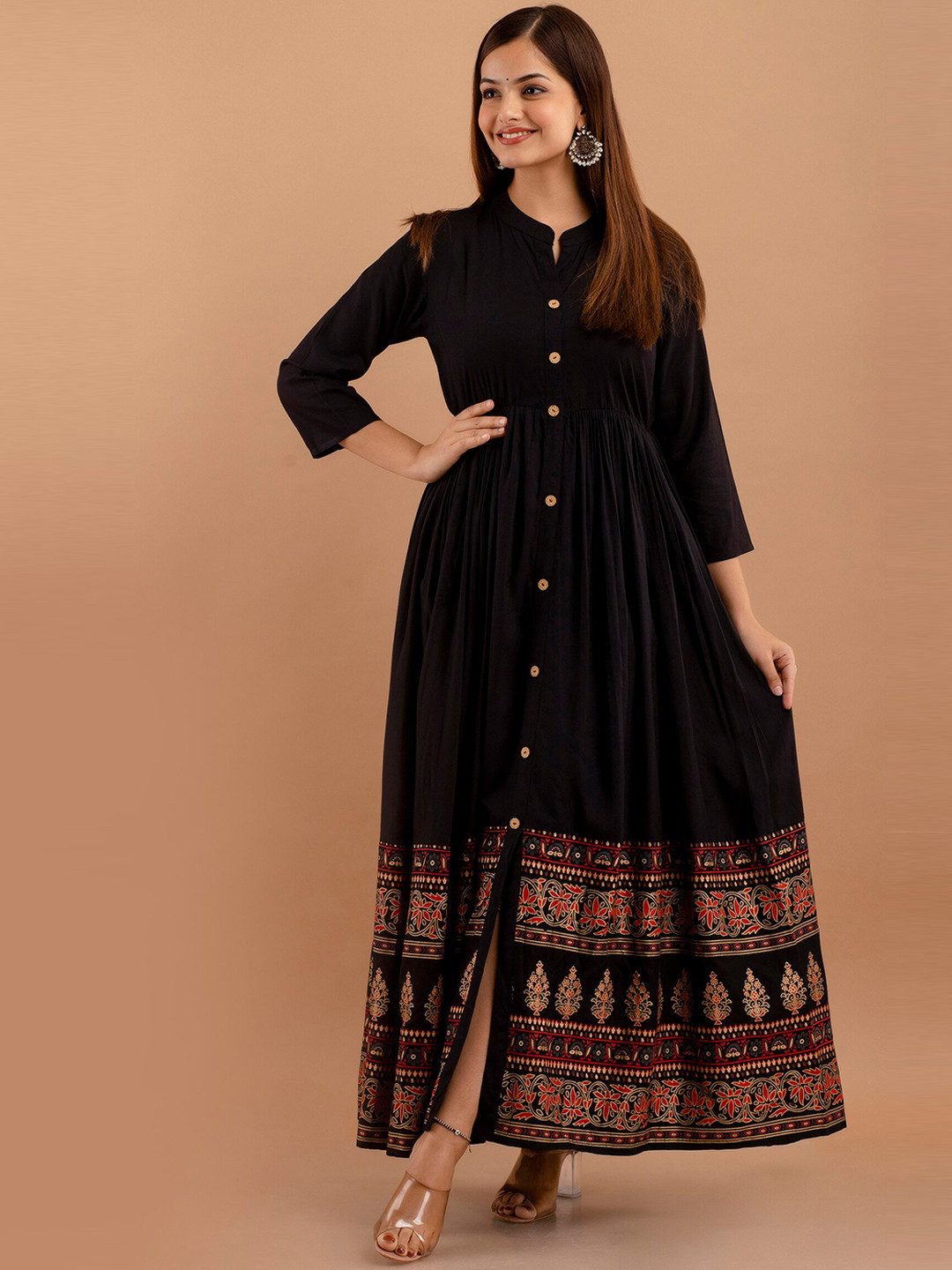 Buy DRESSAR Band Collar Anarkali Kurta Kurtas for Women 24213428 Myntra