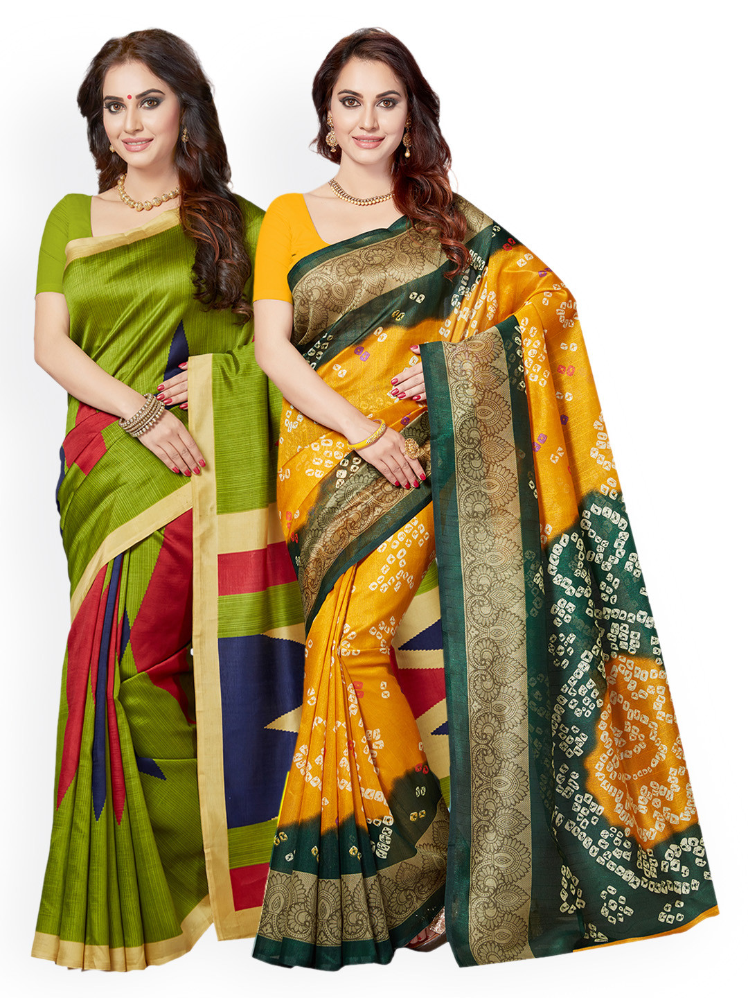 Buy Mitera Navy Blue Silk Blend Solid Kanjeevaram Saree - Sarees for Women 7715819 | Myntra in 