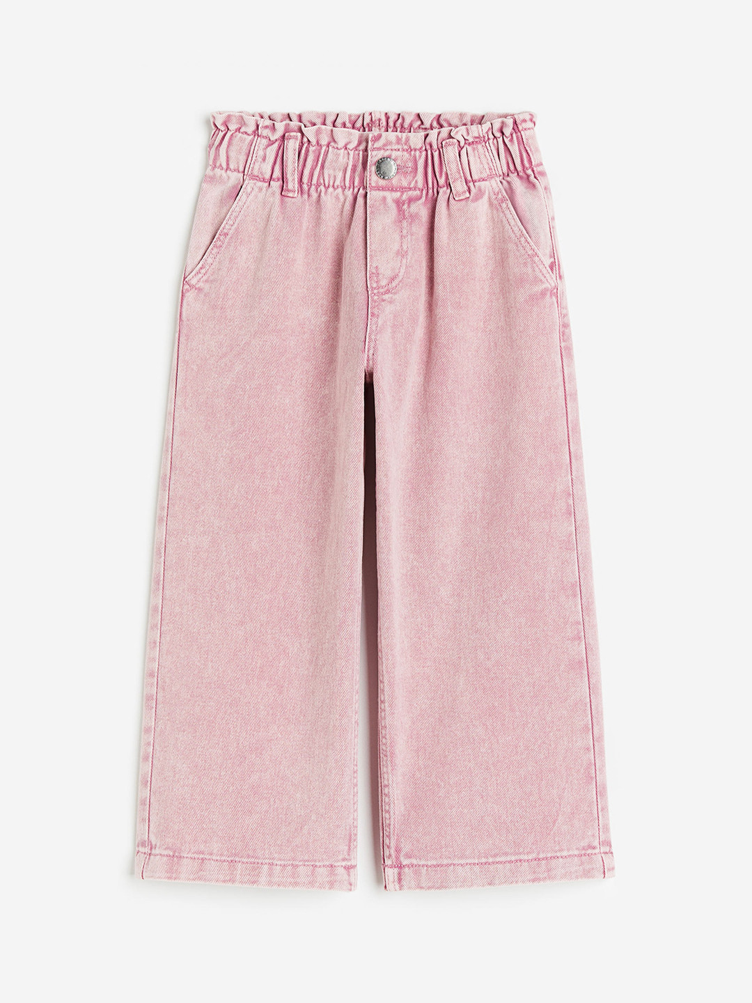 Buy H&M Girls Pure Cotton Wide Leg Paper Bag Jeans Jeans for Girls