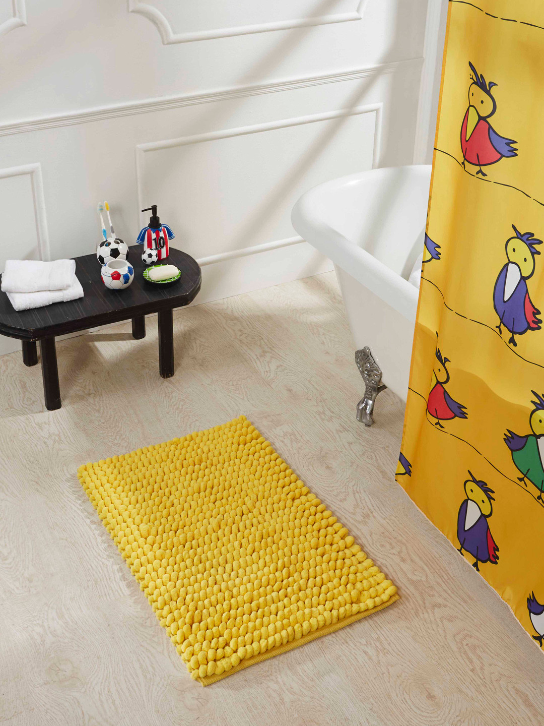Buy Obsessions Universal 100 Cotton Bath Mat Yellow Bath Rugs for Unisex 2422481 Myntra