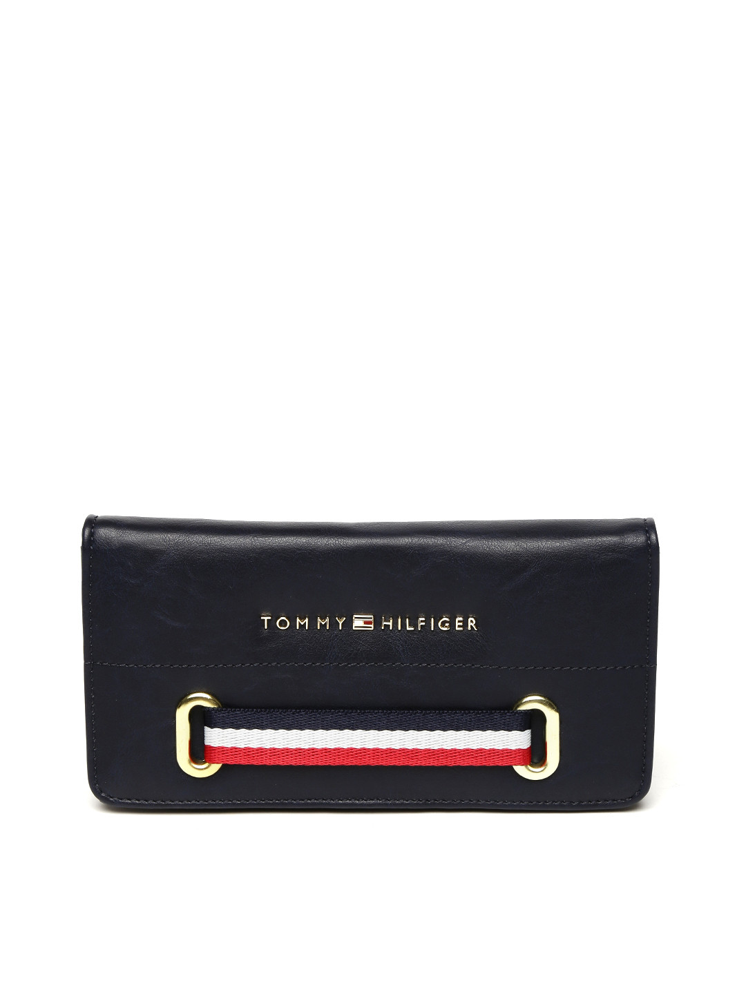 Buy Tommy Hilfiger Women Navy Solid Two Fold Wallet Wallets for Women