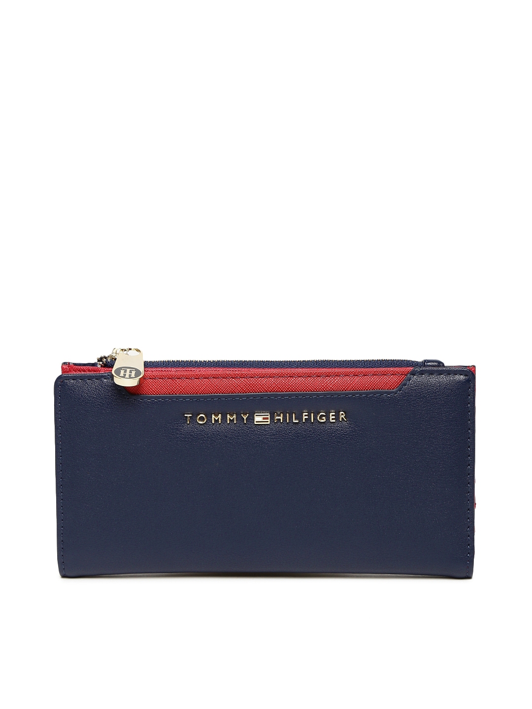 Buy Tommy Hilfiger Women Navy Blue Solid Two Fold Wallet - Wallets for Women 2423507 | Myntra