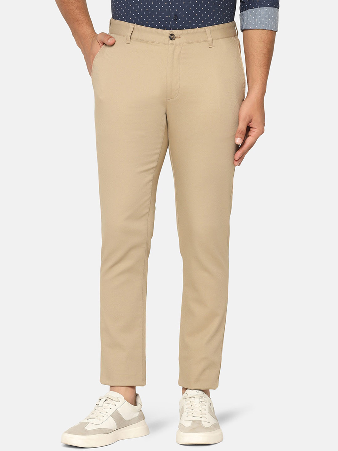 Buy Blackberrys Men B 91 Slim Fit Easy Wash Chinos Trousers - Trousers ...