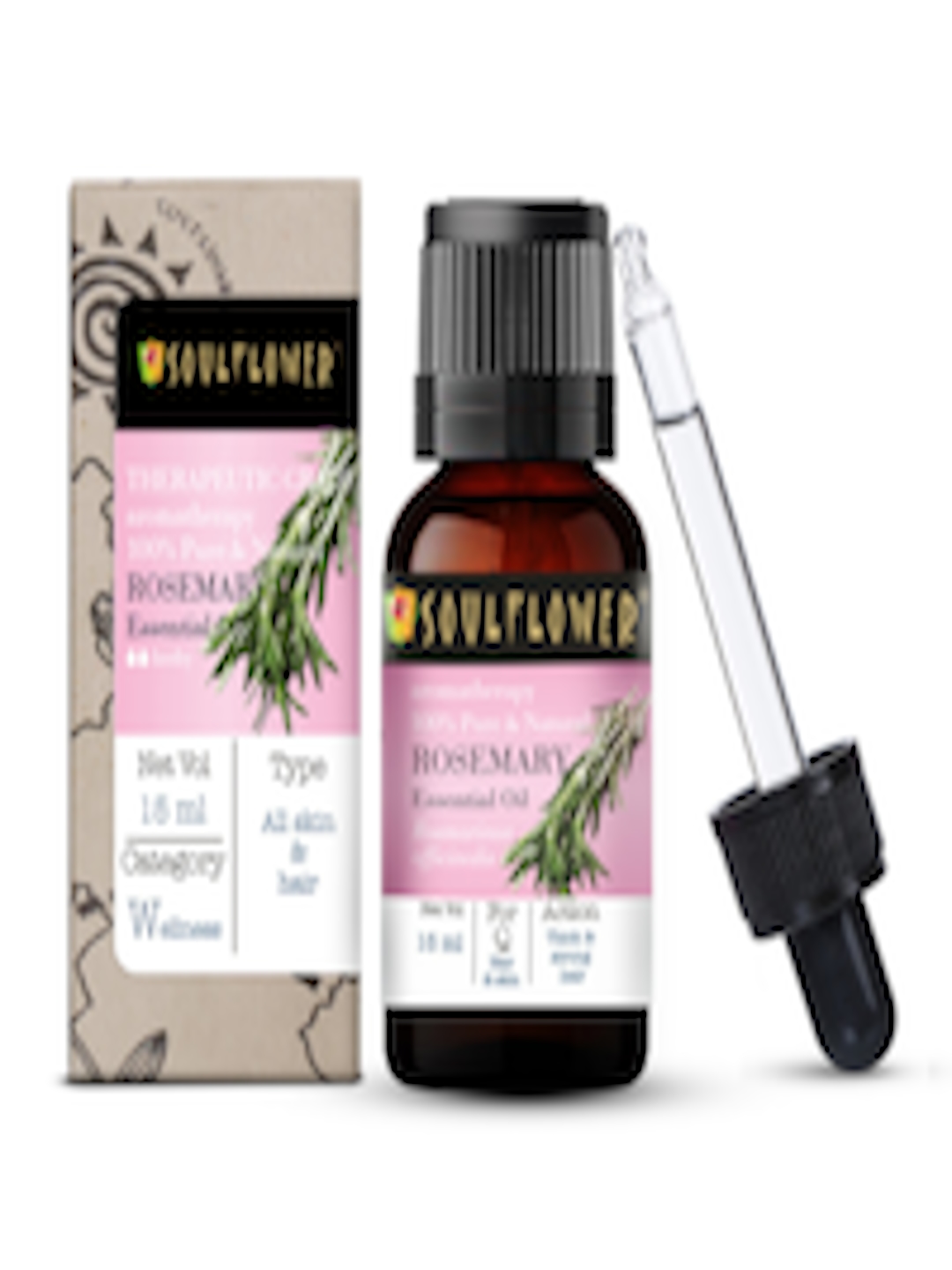 Buy Soulflower Aromatherapy Organic Rosemary Essential Oil For Hair ...