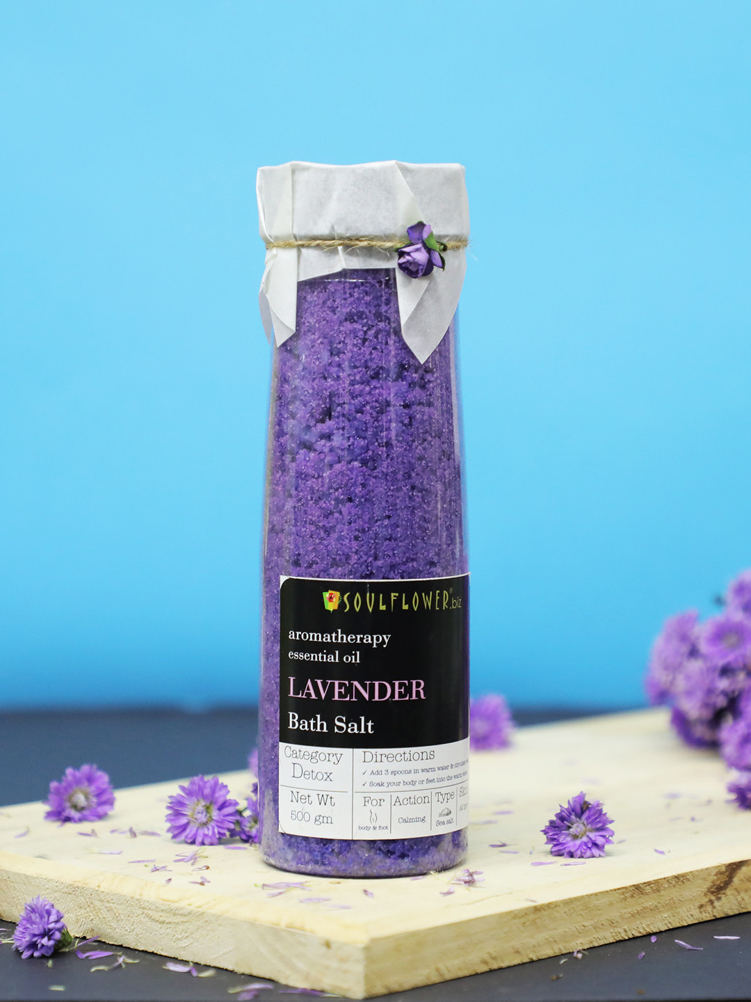 Buy Soulflower Lavender Bath Salt For Body & Foot Spa With Lavender ...