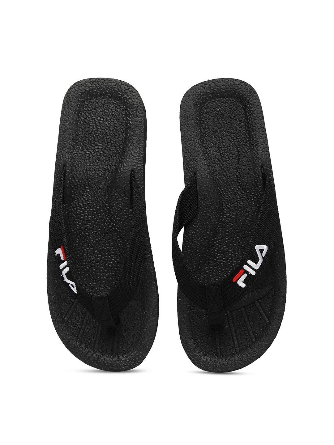 Buy FILA Men Black Thong Flip Flops - Flip Flops for Men 2424629 | Myntra