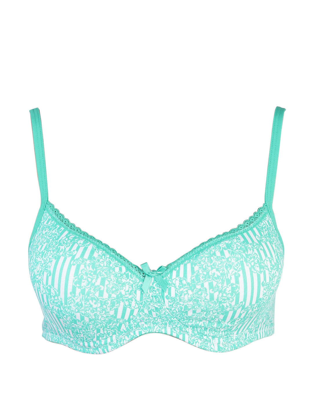 Buy Jockey Blue Printed Non Wired Lightly Padded Everyday Bra 1723 0103