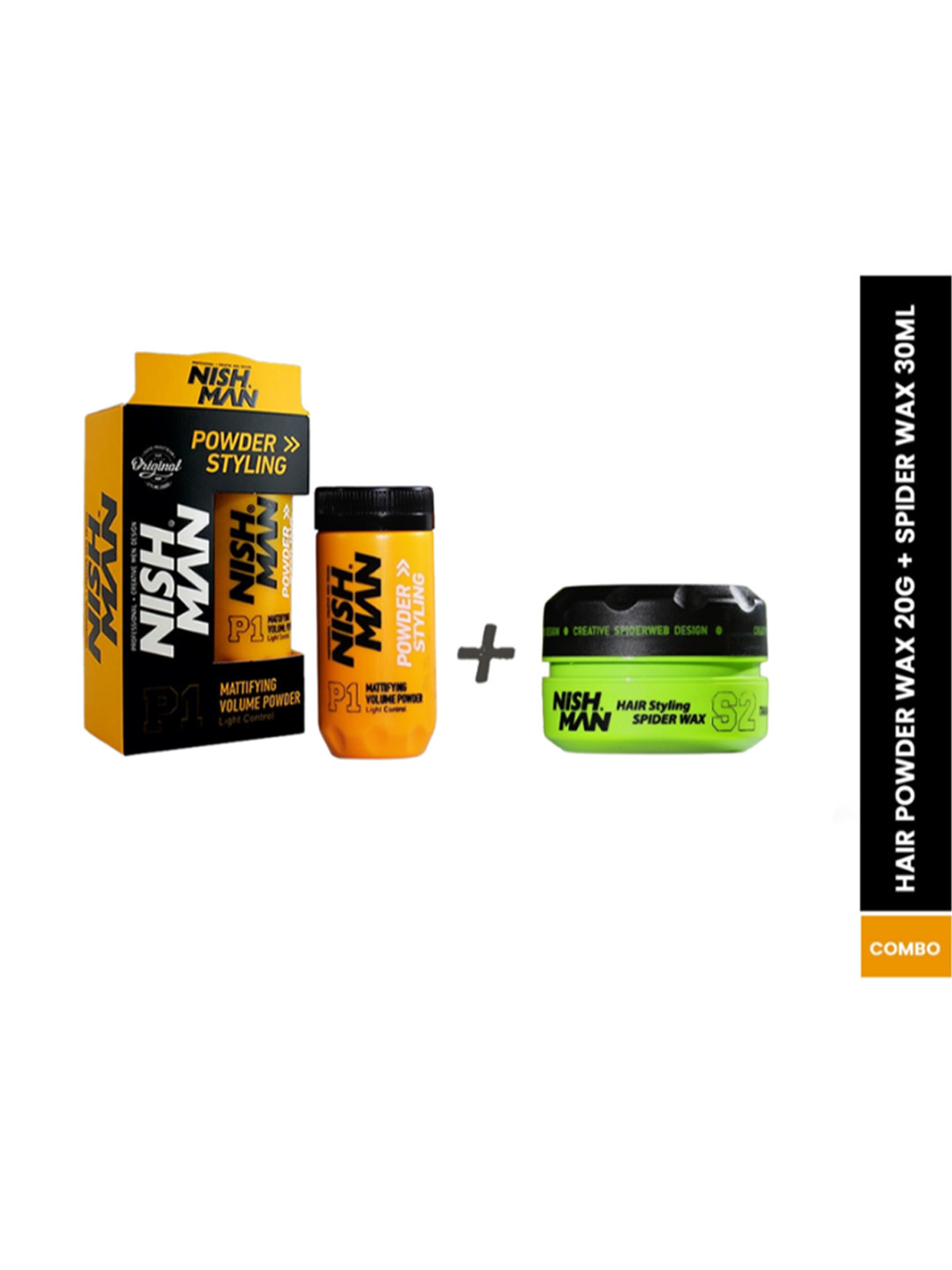 Buy Nishman P1 Powder Styling Mattifying Volume Powder 20g & S2 Hair