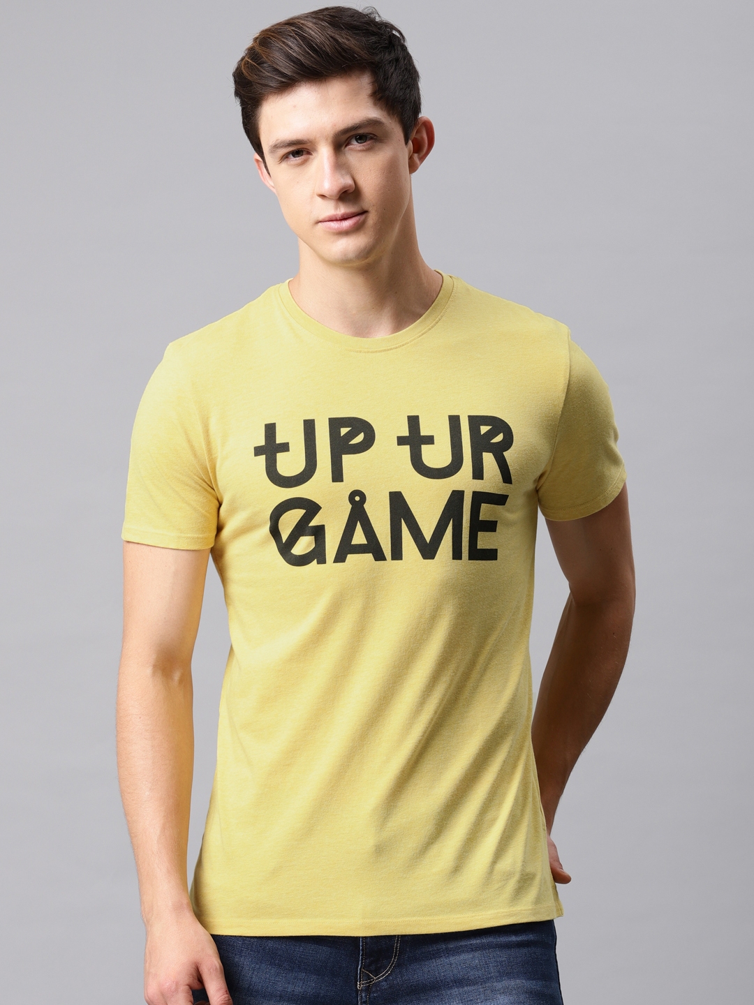 basic yellow t shirt