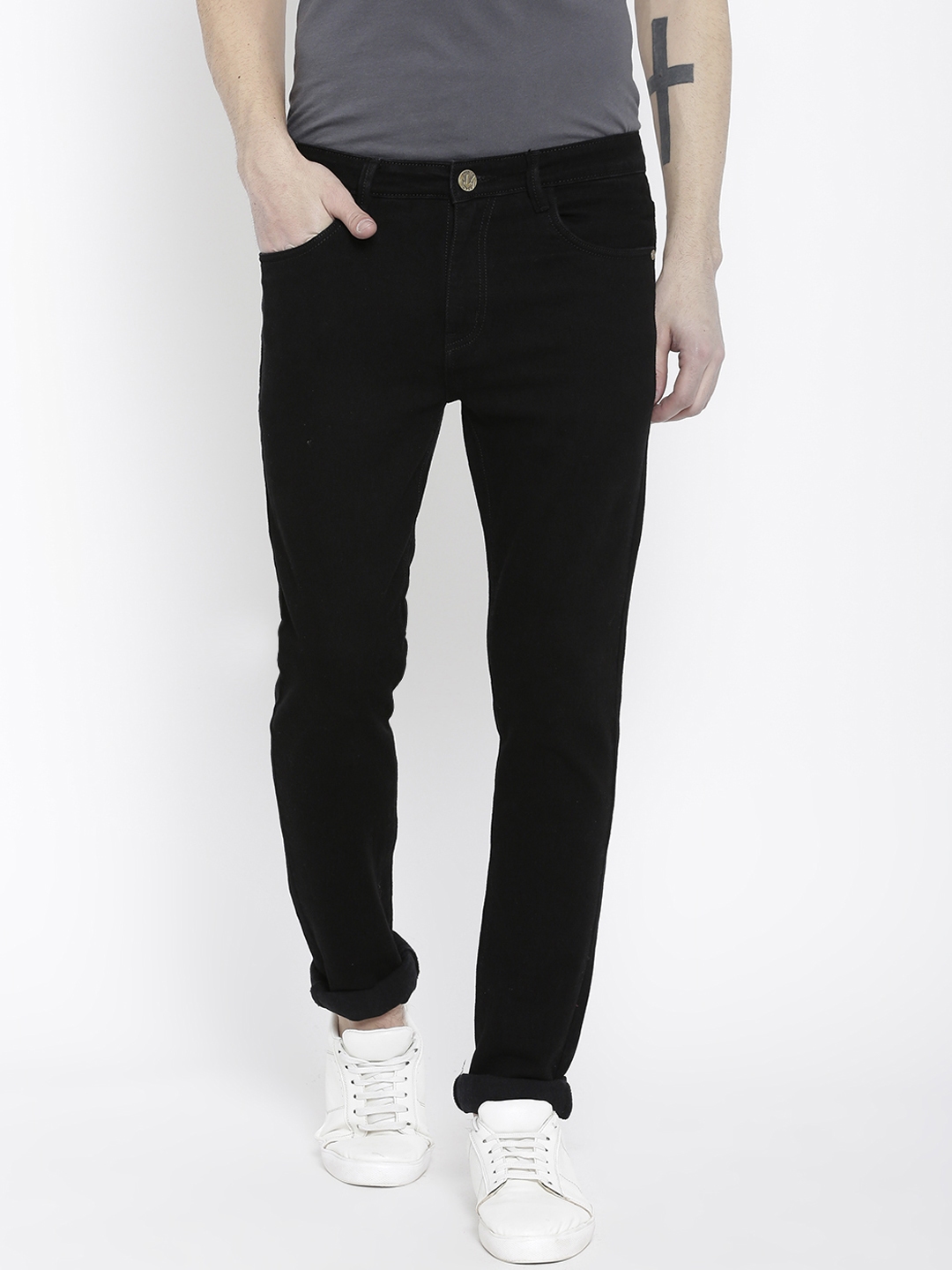 black stretchable jeans