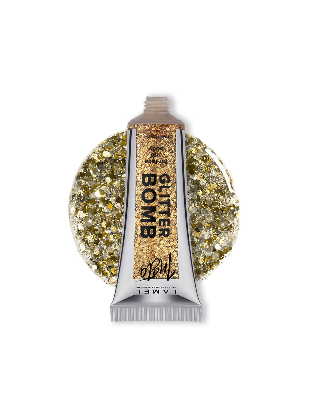 Buy LAMEL Long Lasting Insta Glitter Bomb For Face & Body 20 Ml Gold