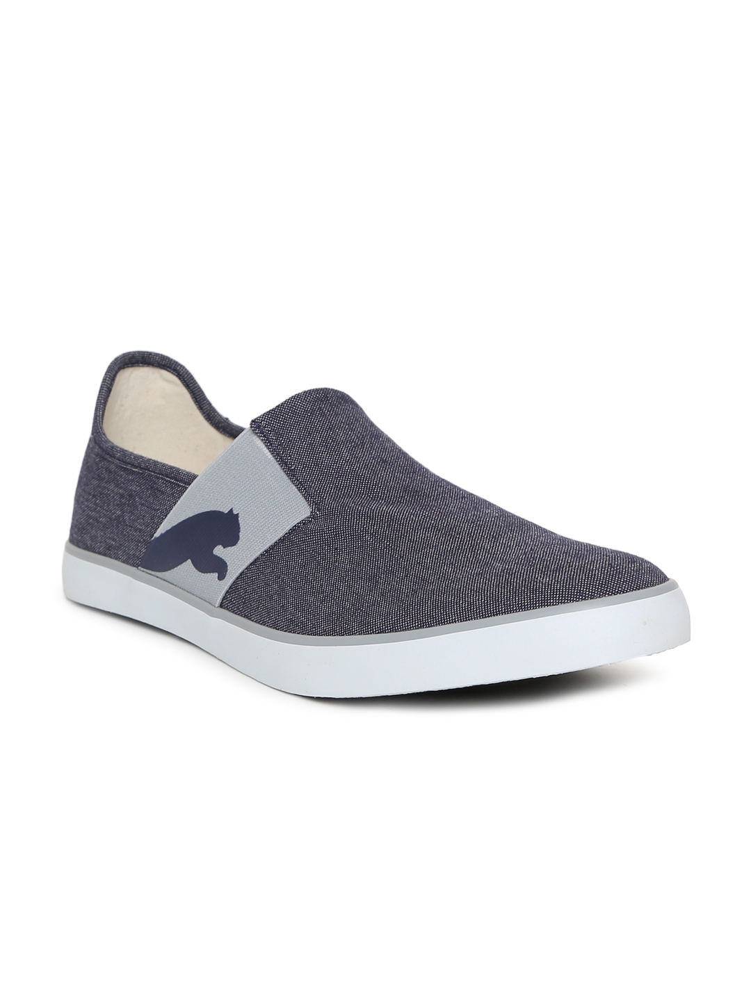 puma lazy slip on blue
