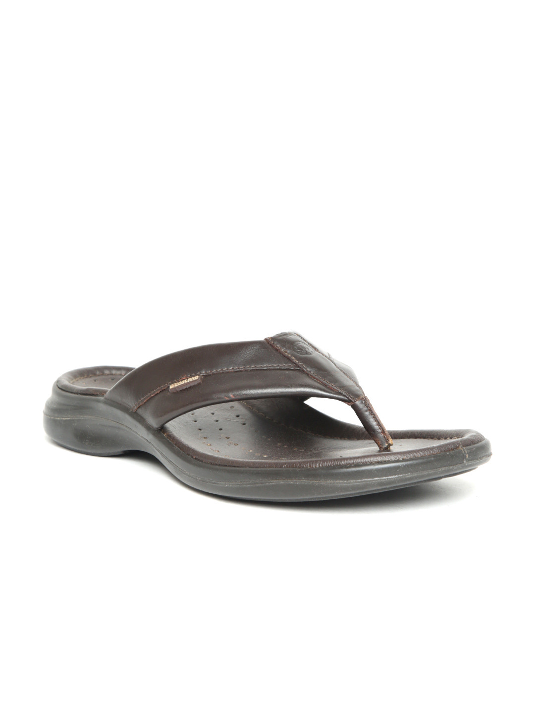 Buy Woodland Men Brown Leather Comfort Sandals - Sandals for Men 2430334 | Myntra