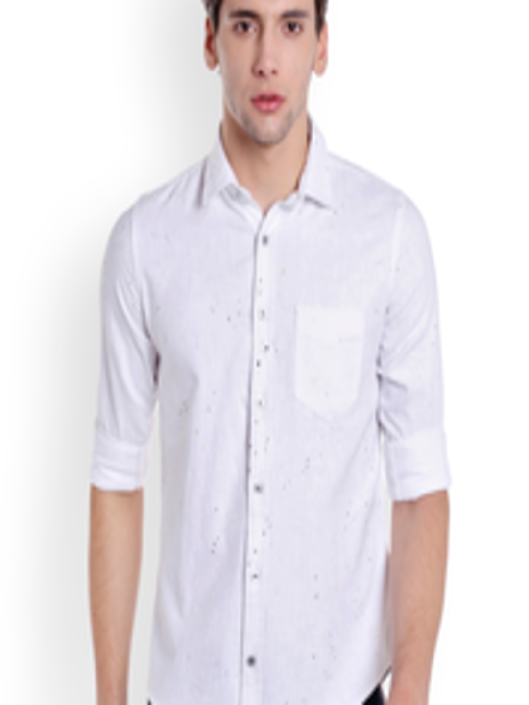 Buy Killer Men White Slim Fit Solid Casual Shirt - Shirts for Men ...