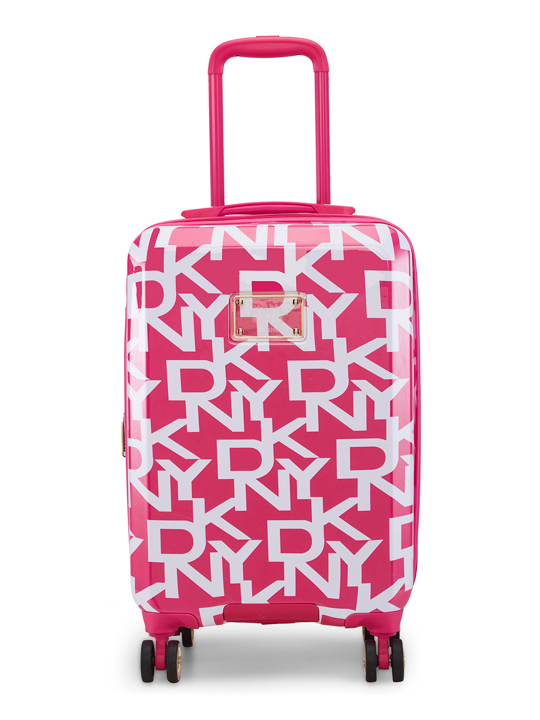 Buy DKNY Deco Signature Printed Hard Sided Cabin Trolley Bag 50.8cm