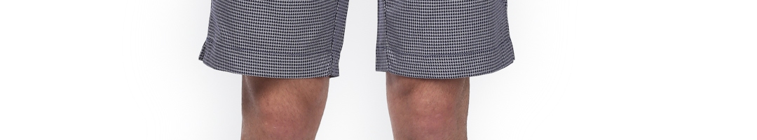 Buy ColorPlus Men Navy Blue Solid Regular Fit Regular Shorts - Shorts ...