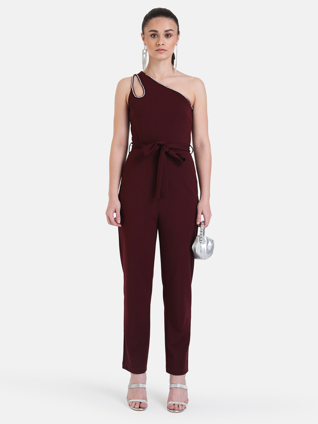 Buy Kazo One Shoulder Basic Jumpsuit Jumpsuit for Women 24325448 Myntra