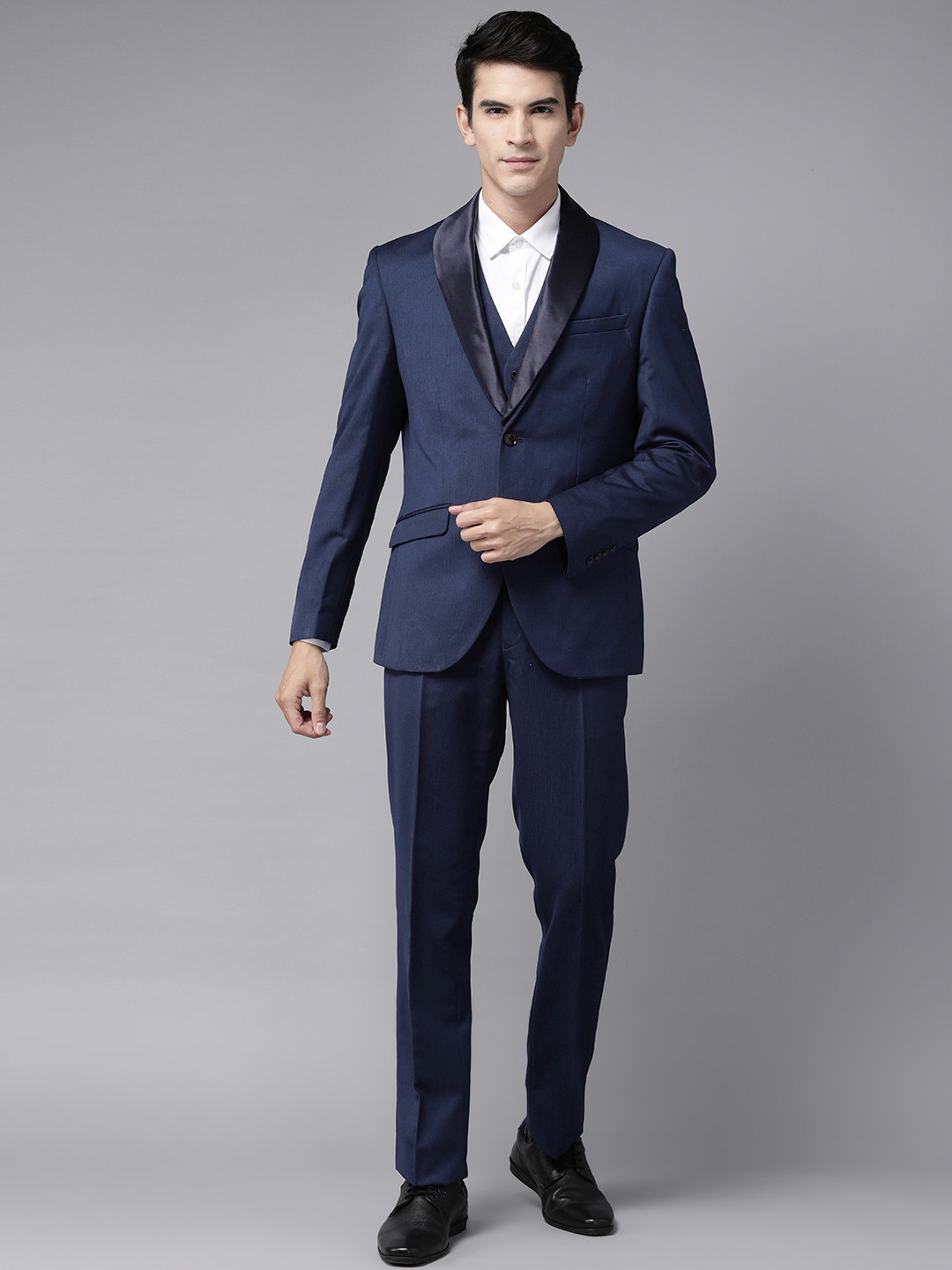 Buy Blackberrys Men Solid 3 Piece Formal Suit Suits for Men 24335602