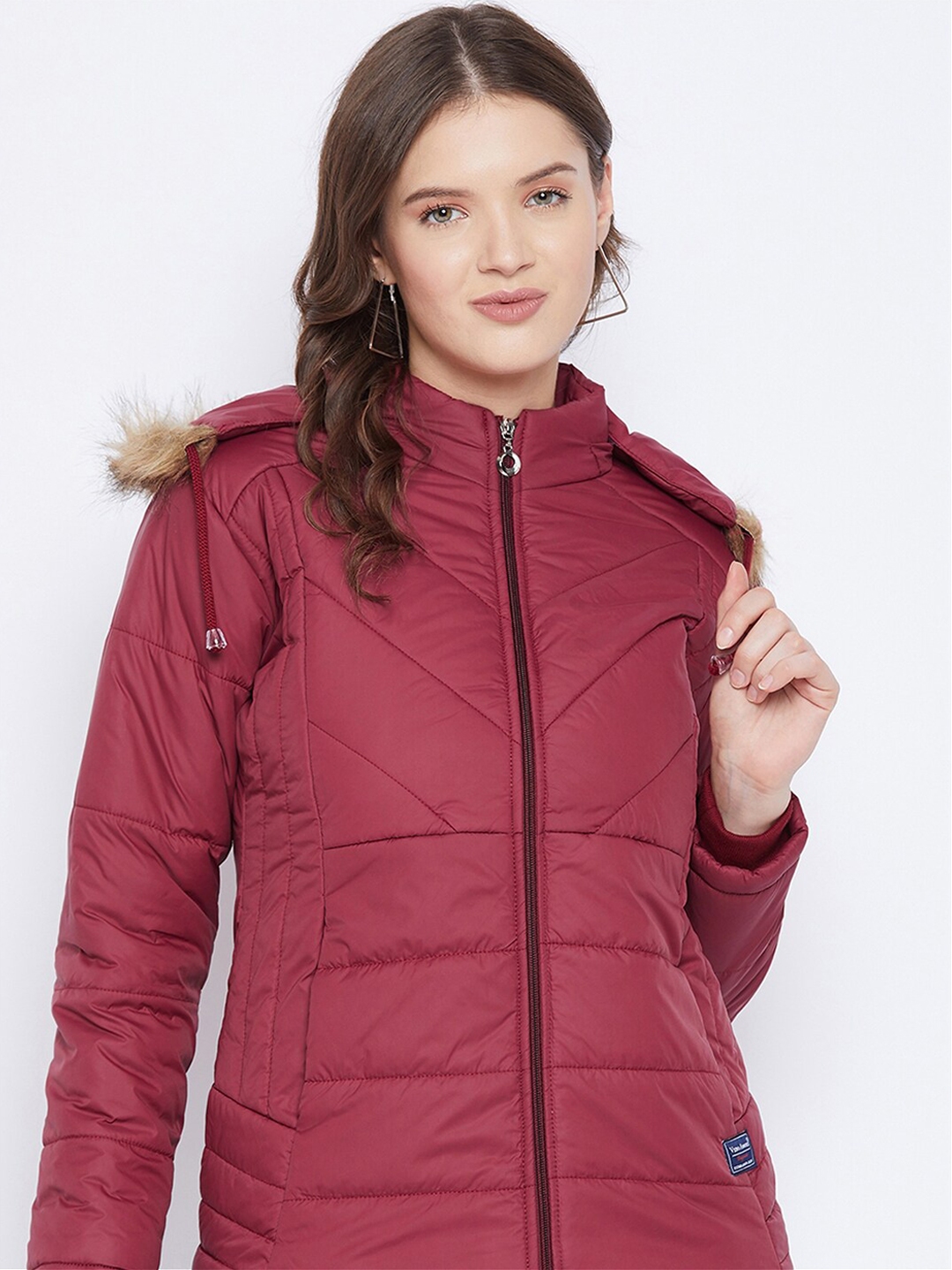 Buy VERO AMORE Faux Fur Trim Hooded Padded Jacket - Jackets for Women ...