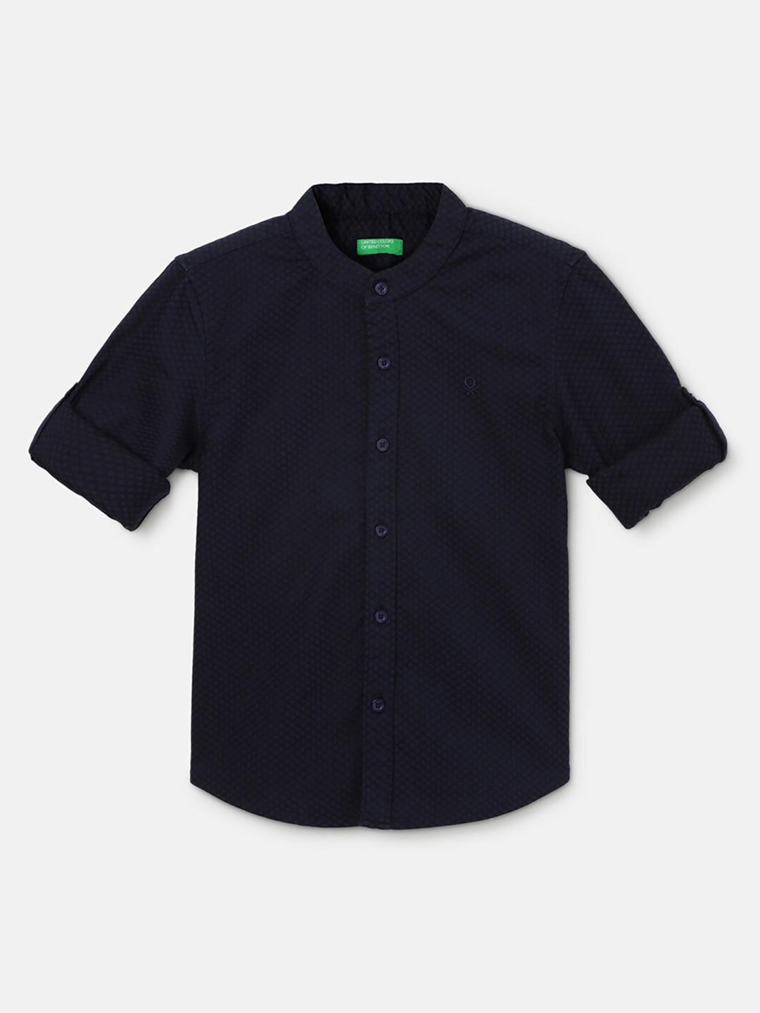 United Colors Of Benetton Jungen Hemd - Oxford Langarm Mit Logo