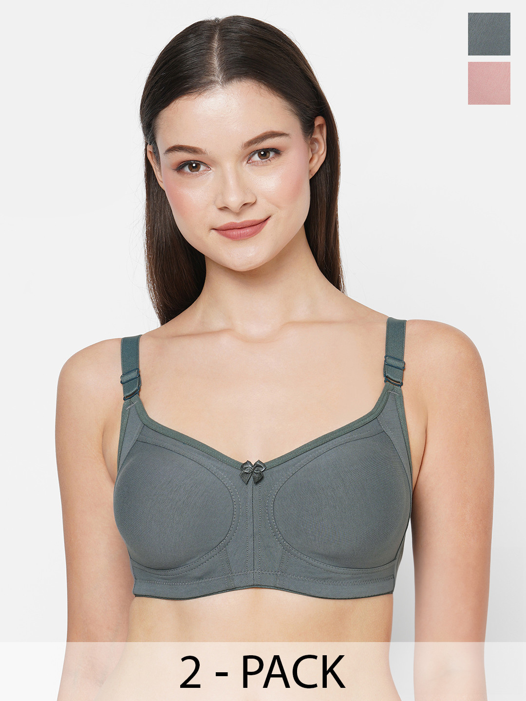 Buy Pack Of 2 Full Coverage Bra All Day Comfort Bra for
