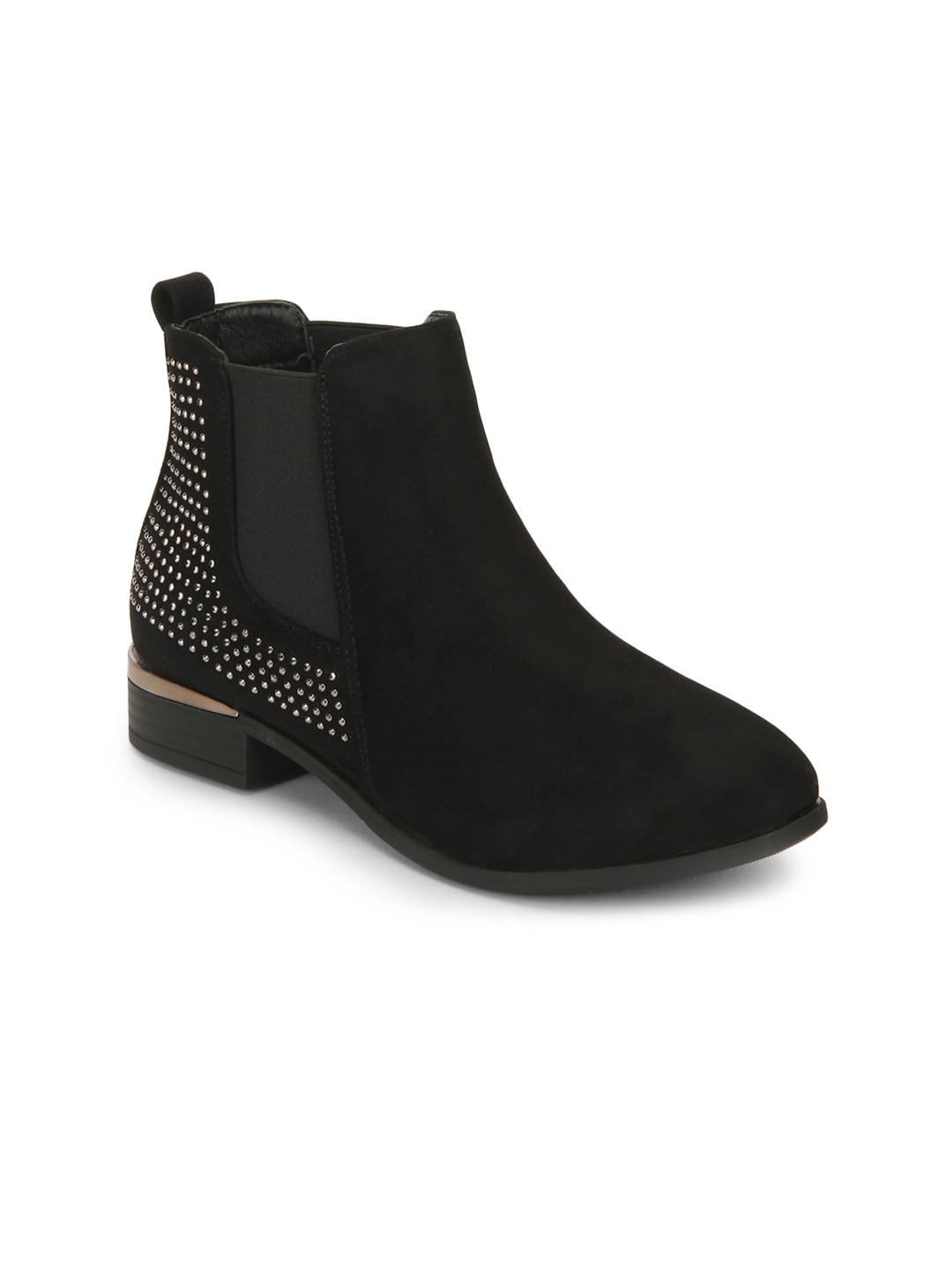 truffle collection heeled boots in black