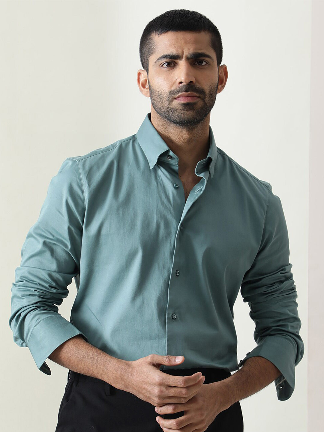 RARE RABBIT Men Lipton Slim Fit Classic Cotton Shirt main image 0