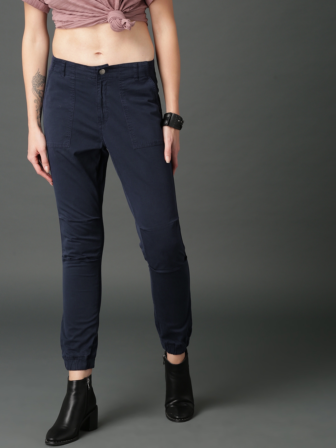 roadster joggers myntra