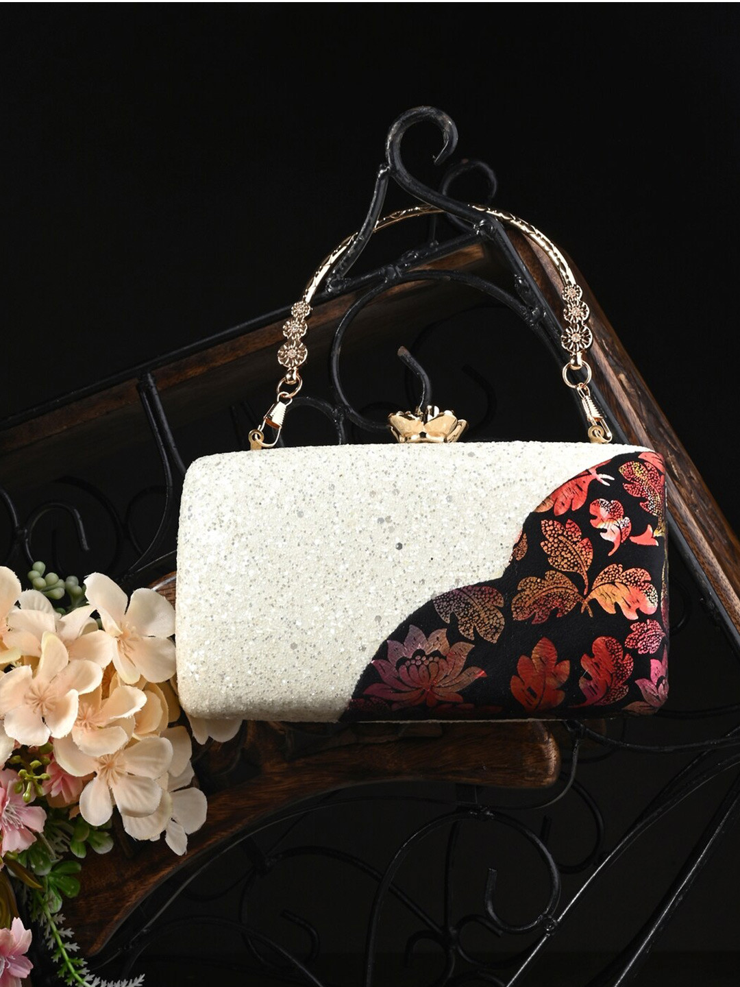 Buy Toobacraft Embellished Wrist Loop Box Clutch Clutches for Women