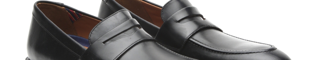 Buy Clarks Men Black Leather Formal Penny Loafers Formal Shoes