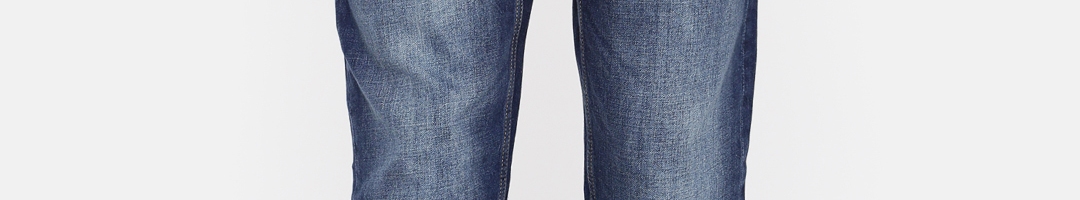 Buy Arrow Blue Jean Co. Men Blue Slim Fit Mid Rise Clean Look Jeans ...