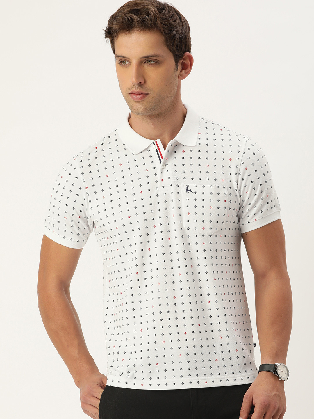 Buy Parx Printed Polo Collar T Shirt - Tshirts for Men 24379684 | Myntra