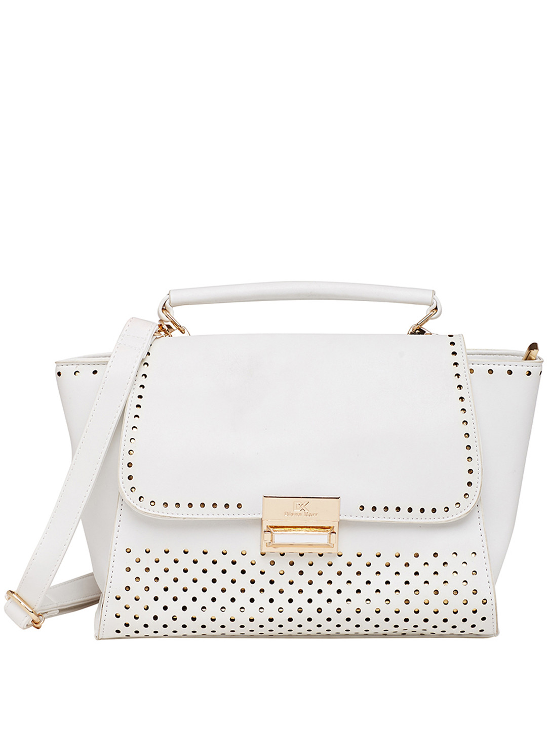 Buy Diana Korr White Solid Tote Bag Handbags for Women 2438425 Myntra
