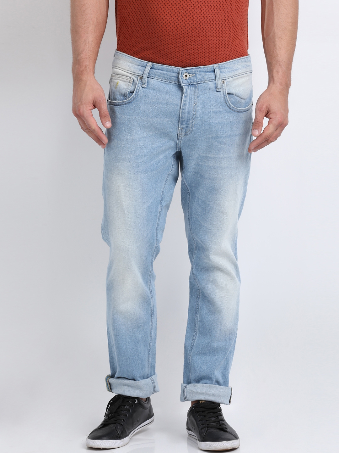 Buy Indian Terrain Men Blue Slim Fit Low Rise Clean Look Jeans - Jeans ...