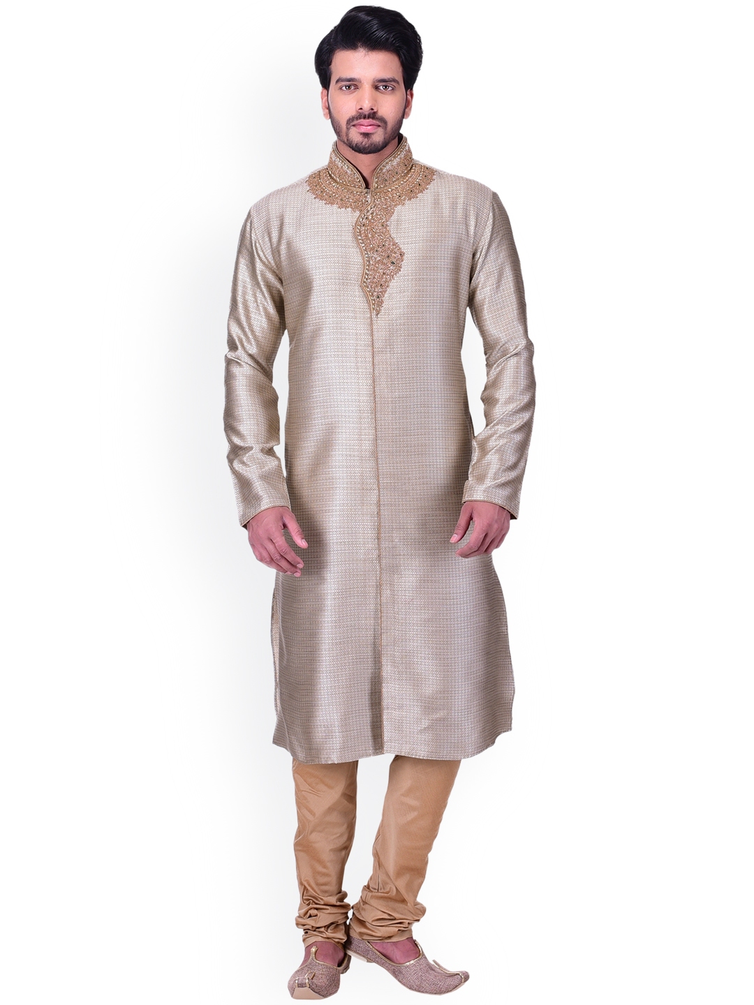 manyavar brown kurta