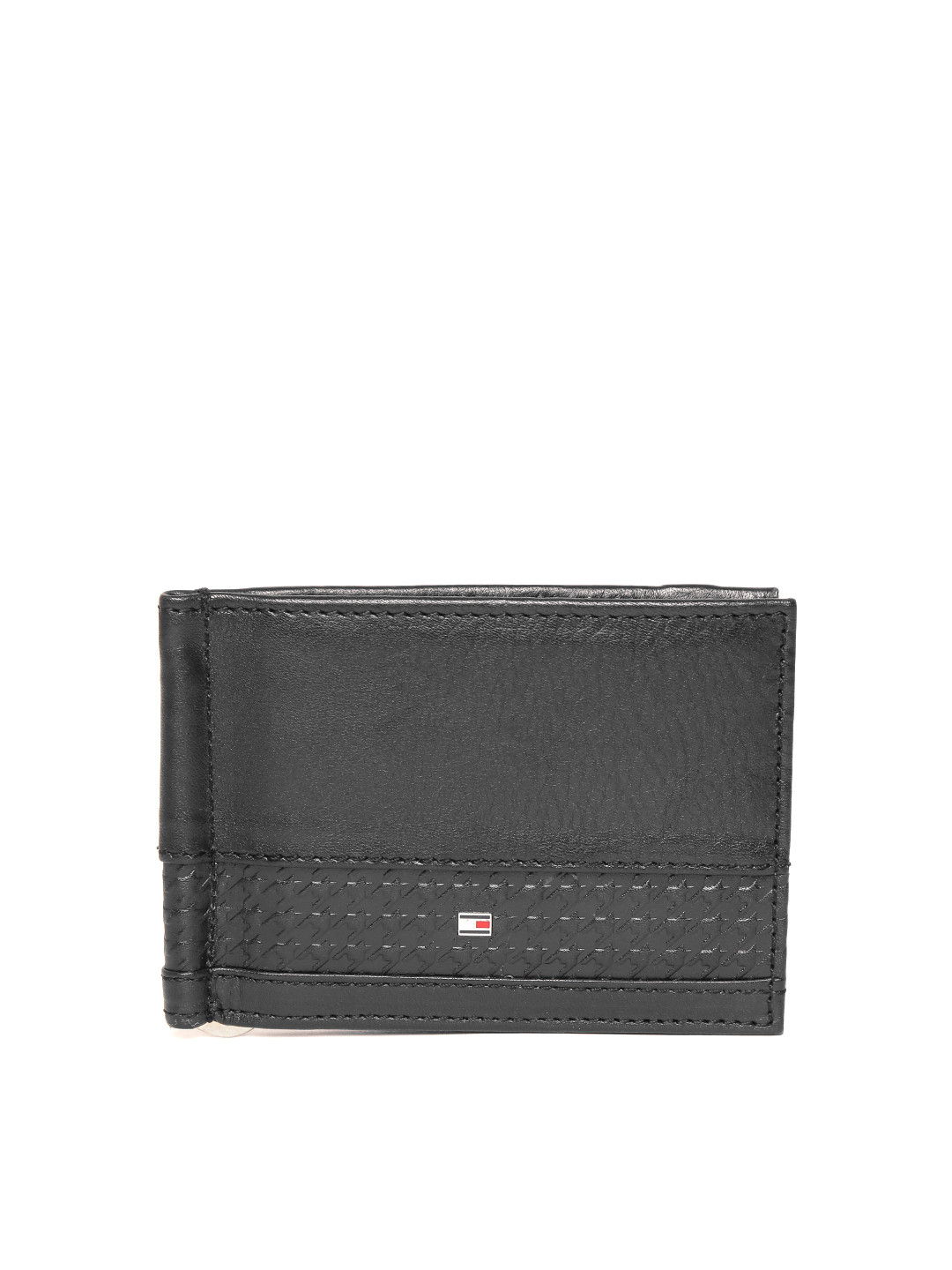 Buy Tommy Hilfiger Men Black Leather Card Holder Wallets for Men