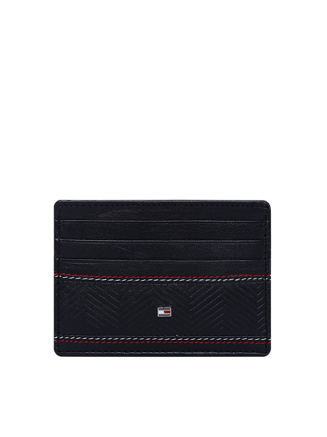 Buy Tommy Hilfiger Men Black Leather Card Holder Wallets for Men 2441735 Myntra