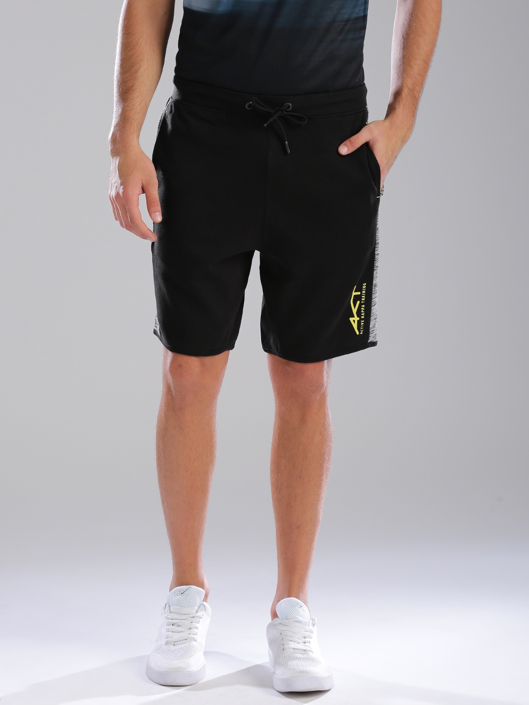 black kappa shorts