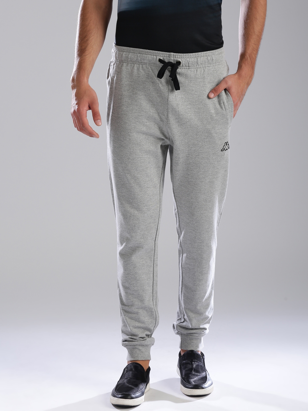 Buy Kappa Men Grey Slim Fit Solid Joggers - Track Pants for Men 2443077 ...