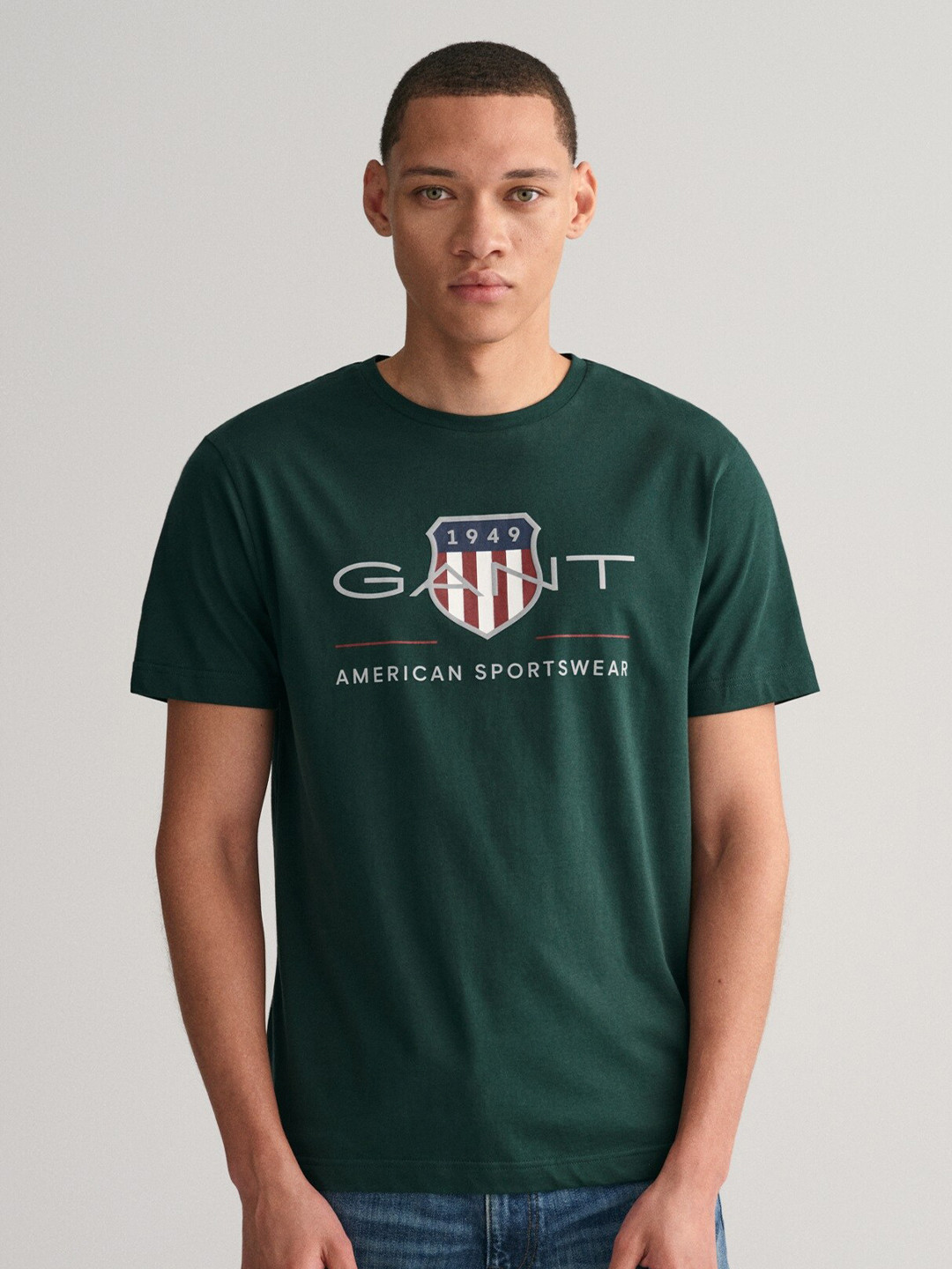 Gant Kids Grey Logo Regular Fit T-Shirt