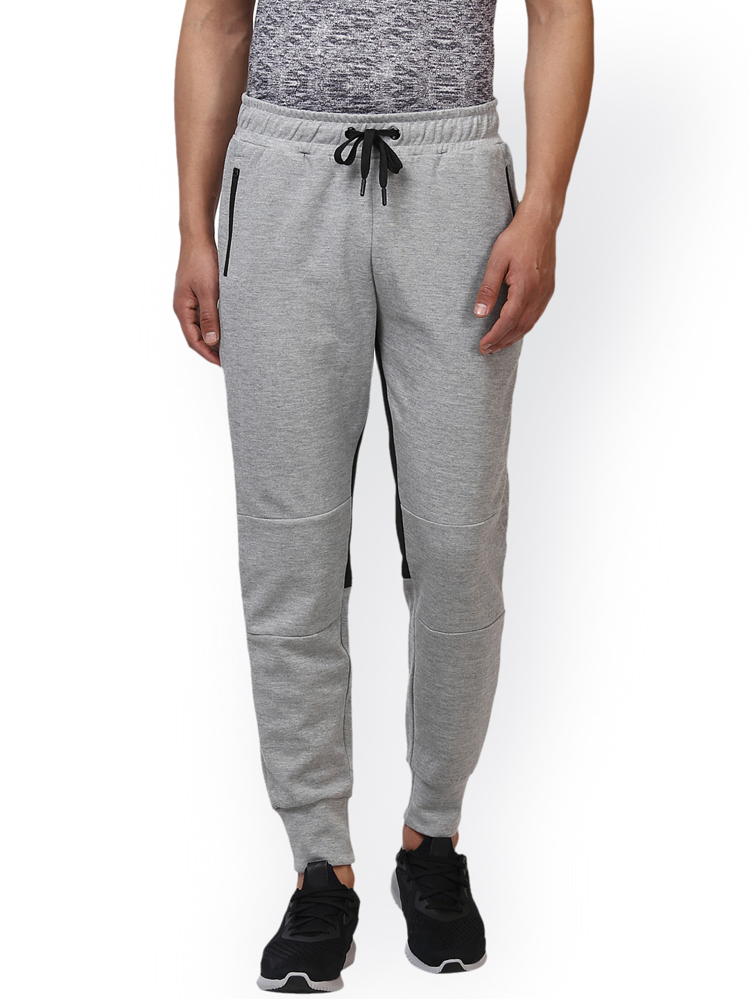 Buy Parx Grey Solid Joggers - Track Pants for Men 2444841 | Myntra