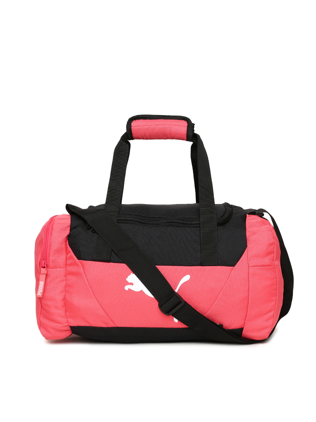 Buy Puma Unisex Pink & Black Fundamentals Sports Duffel Bag Duffel